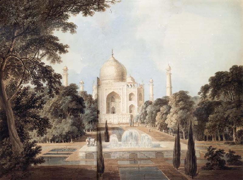Thomas Daniell South View of the Taj Mahal at Agra France oil painting art
